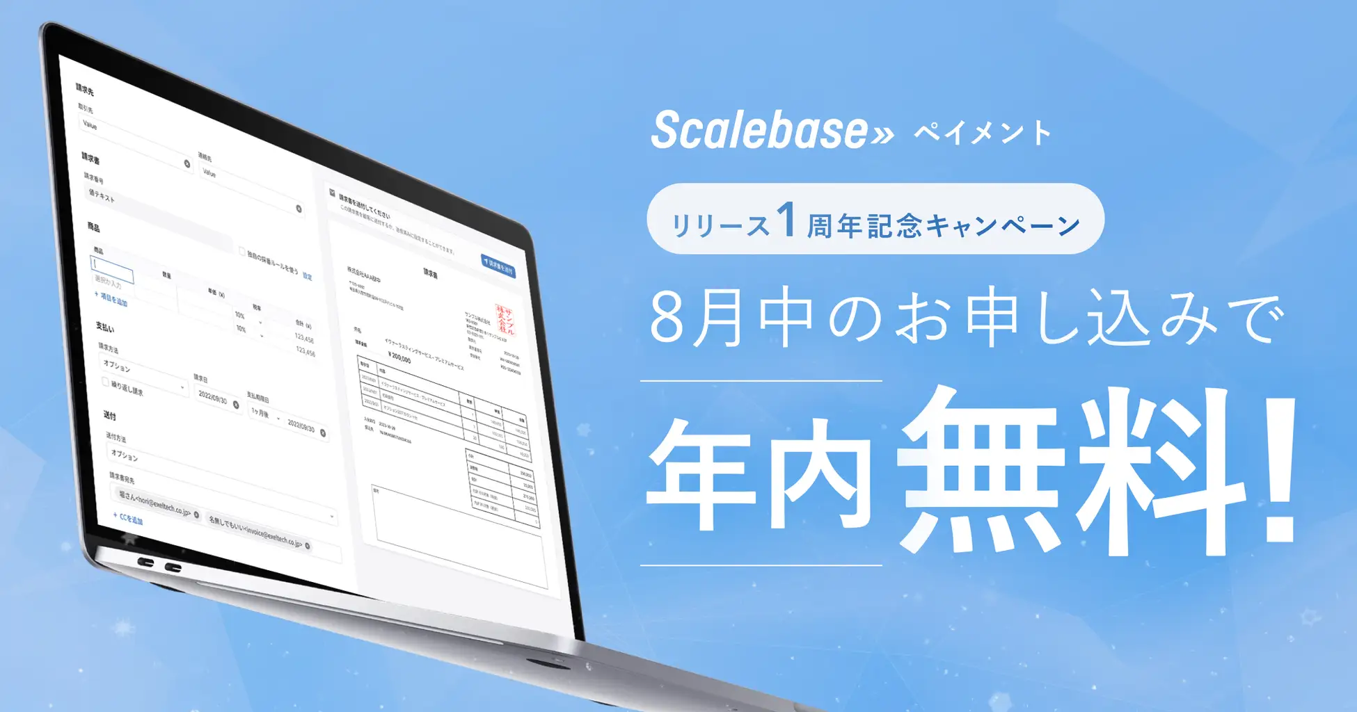 Scalebaseペイメント